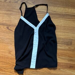 Black and White Women's Tank Small